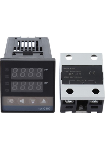 Ac 110‑240V Pıd Sıcaklık Kontrol Cihazı Kitleri 0‑400℃ + 40A Ssr + 1m M6 K Tipi Prob (Yurt Dışından) modelleri