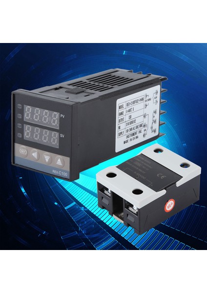 Ac 110‑240V Pıd Sıcaklık Kontrol Cihazı Kitleri 0‑400℃ + 40A Ssr + 1m M6 K Tipi Prob (Yurt Dışından) fırsatları
