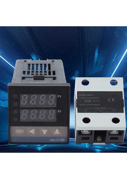 Ac 110‑240V Pıd Sıcaklık Kontrol Cihazı Kitleri 0‑400℃ + 40A Ssr + 1m M6 K Tipi Prob (Yurt Dışından) indirimleri