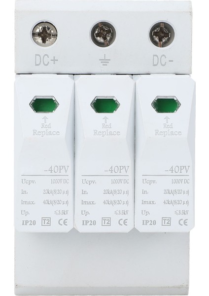Dc Spd Aşırı Gerilim Koruma Cihazı Gerilim Güvenlik Parafudr Dc Aşırı Gerilim Koruyucu 1000V 20‑40KA (Yurt Dışından) fiyatları