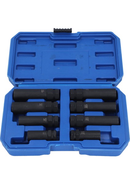 8 Adet Tekerlek Somunu Soket Seti 5/8 Ila 45/64 Inç Cr Mo Çelik Ince Duvarlı Tekerlek Kilidi Çıkarma Alet Takımı (Yurt Dışından) fiyatları