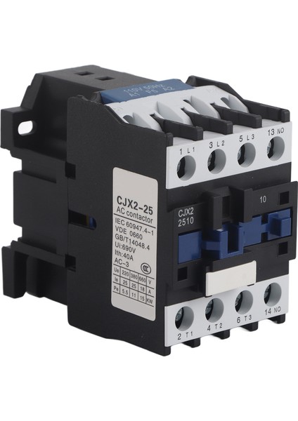 25A Güç Kontaktörü Normalde Açık Elektrik Ac Kontaktörü Gümüş Alaşımlı Kontak M5 Vida Montajı AC110V (Yurt Dışından)