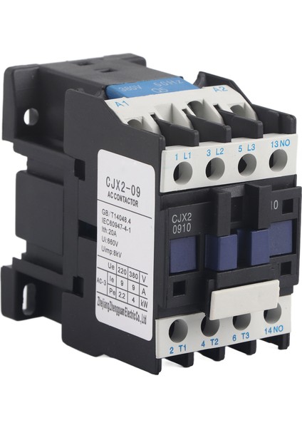 Ac Kontaktör Normalde Açık Motor Güç Kaynağı Kontrolleri Göstergeleri M5 Vida 9AMP 50HZ AC380V (Yurt Dışından)