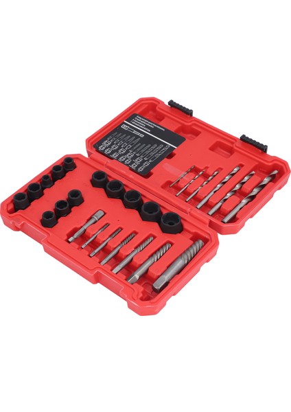 26 Parça Set Vida ve Cıvata Çıkarıcı Kolay Çıkarılabilir Vida Çıkarıcı Kırık Cıvata Çıkarıcı Adaptörlü Hss Matkap Ucu Seti (Yurt Dışından) fiyatları