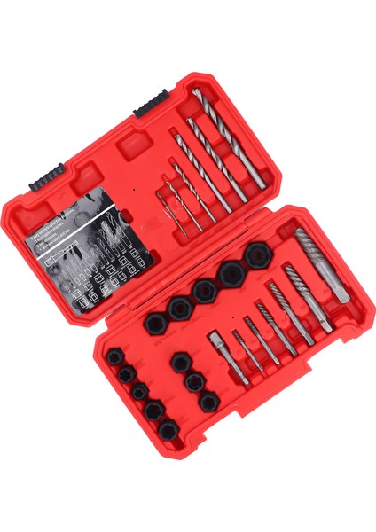 26 Parça Set Vida ve Cıvata Çıkarıcı Kolay Çıkarılabilir Vida Çıkarıcı Kırık Cıvata Çıkarıcı Adaptörlü Hss Matkap Ucu Seti (Yurt Dışından) fırsatları