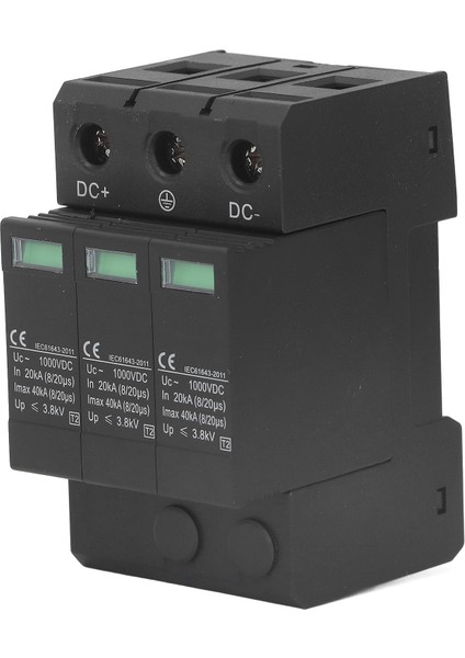 Dc Aşırı Gerilim Koruması 40KV 3p Hızlı Tepkili Alev Modüler Fotovoltaik Aşırı Gerilim Koruma Cihazı 1000VDC (Yurt Dışından)