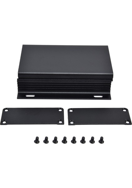 Alüminyum Alaşımlı Elektrik Kutusu Proje Kasası Bölünmüş Muhafaza 25X84X100MM Mat Siyah Plaka (Yurt Dışından)