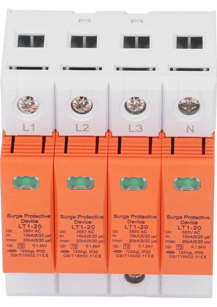 Aşırı Gerilim Korumalı Parafudr Cihazı 385VAC 10‑20KA 4p Düşük Gerilim Parafudr Cihazı (Yurt Dışından) fiyatları