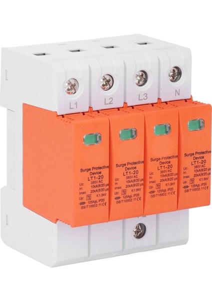 Aşırı Gerilim Korumalı Parafudr Cihazı 385VAC 10‑20KA 4p Düşük Gerilim Parafudr Cihazı (Yurt Dışından) modelleri