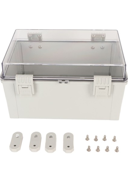 Güç Dağıtım Kutusu IP66 Su Geçirmez Şeffaf Kapak Elektrik Bağlantı Kutusu Çıtçıtlı Tip 300X200X170MM (Yurt Dışından)