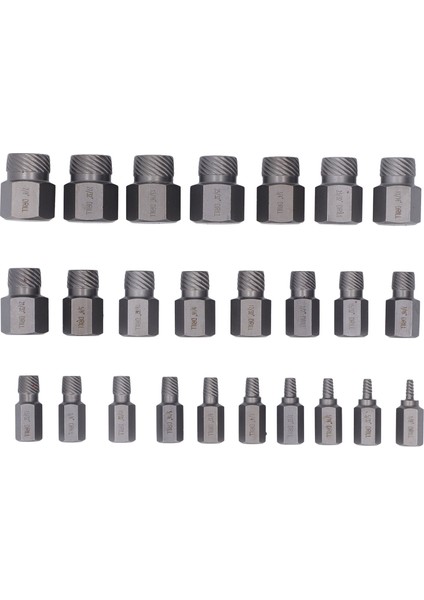 25 Adet Hasarlı Vida Çıkarma Takımı Altıgen Başlı Cıvata Çıkarıcı Krom Molibden Çelik Kırık Vida Çıkarma Aracı (Yurt Dışından) modelleri