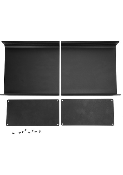 Alüminyum Proje Kutusu Mat Siyah Dıy Pcb Bağlantı Isı Dağıtım Kasası 80X160X170MM (Yurt Dışından)