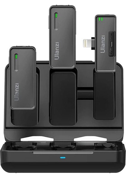 Uw- Mıc Kablosuz Ikili Kayıt Yaka Mikrofonu Lightning