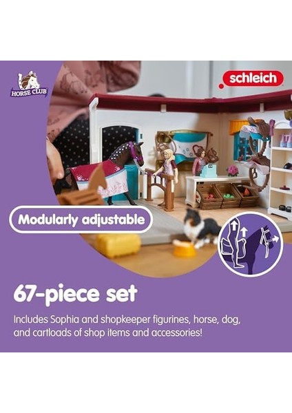 42568 Modüler Binicilik Mağazası, 5-12 Yaşındaki Çocuklar Için, Horse Club - Oyun Seti