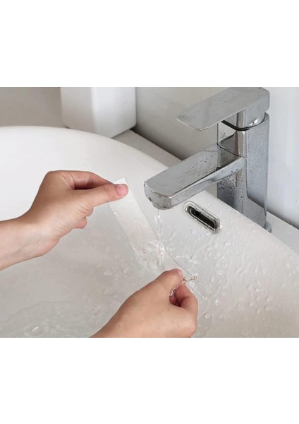 Çok Fonksiyonlu Şeffaf Çift Taraflı Bant Yıkanabilir 3 M x 3 cm