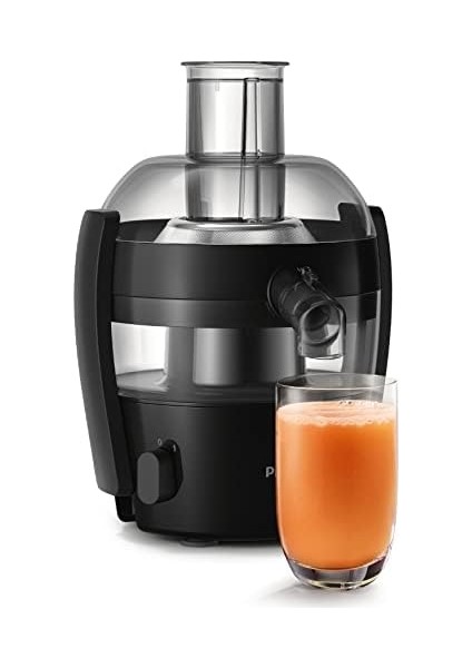 Viva Collection Katı Meyve Sıkacağı, 500W, 1,5l, Quickclean, Damlama Önleyici, Siyah, HR1832/00