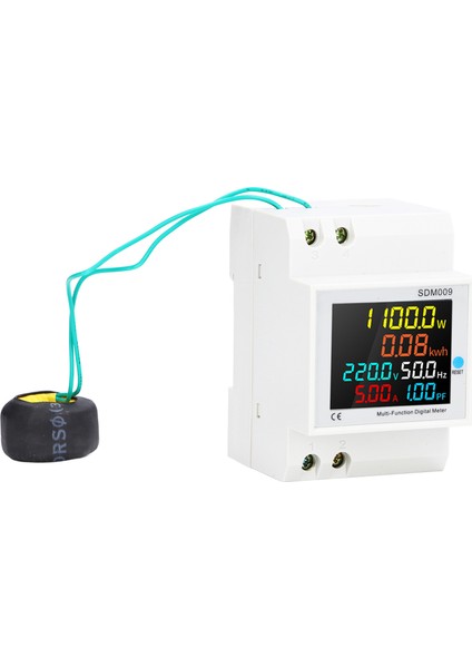 Güç Faktörü Izleme Tek Fazlı Dijital Ekran Voltaj Akım Frekans Ölçer AC40‑300V (Yurt Dışından) modelleri