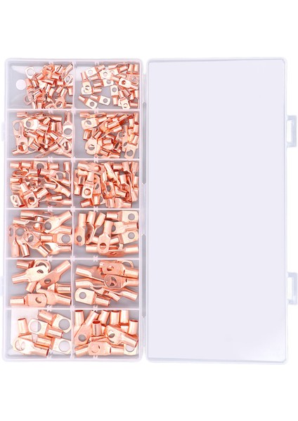 170 Adet Bakır Akü Kablo Uçları 12 Boyut Boru Halkalı Sc Terminalleri Awg4 Awg6 Awg8 AWG10 AWG12 (Yurt Dışından) fiyatları