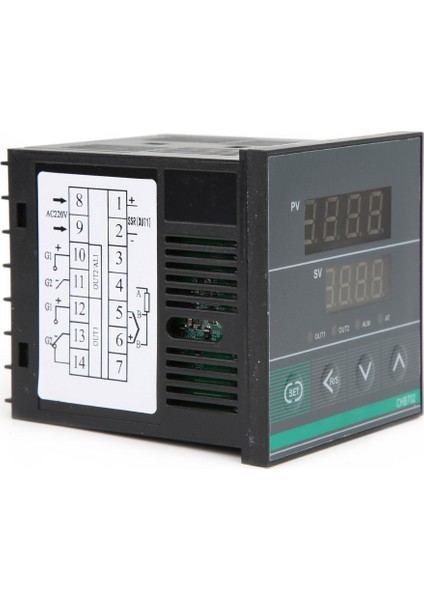 Berm CHB702 Termostat Akıllı Dijital Ekran Sıcaklık Kontrol Cihazı Röle/ssr Çıkışı AC180-240V 0-400℃ (Yurt Dışından)