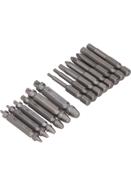 14 Adet Vida Çıkarıcı Matkap Ucu Seti Yüksek Karbon Çelik Çift Başlı Hasarlı Kırık Vida Çıkarıcı Kiti (Yurt Dışından) indirimleri