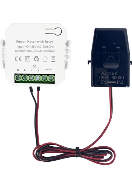 Wifi Akıllı Enerji Monitörü Tek Fazlı Kelepçe Elektrik Sayacı 200A Ct Akım Trafosu 90‑250VAC (Yurt Dışından)