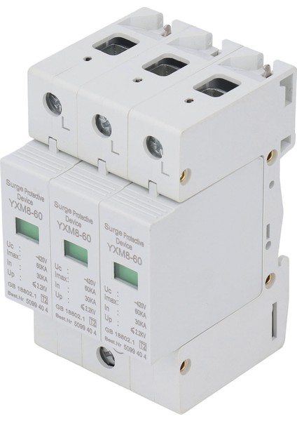 3p Aşırı Gerilim Koruma Cihazı Alev Pc Malzeme Gerilim Koruması Parafudr Modülü 60KA 420V (Yurt Dışından) indirimleri