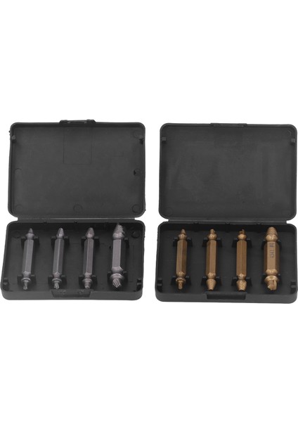 8 Adet Vida Çıkarıcı Kırık Hasarlı Cıvata Çıkarıcı Soyulmuş Vida Çıkarma Aracı Gümüş ve Altın (Yurt Dışından)