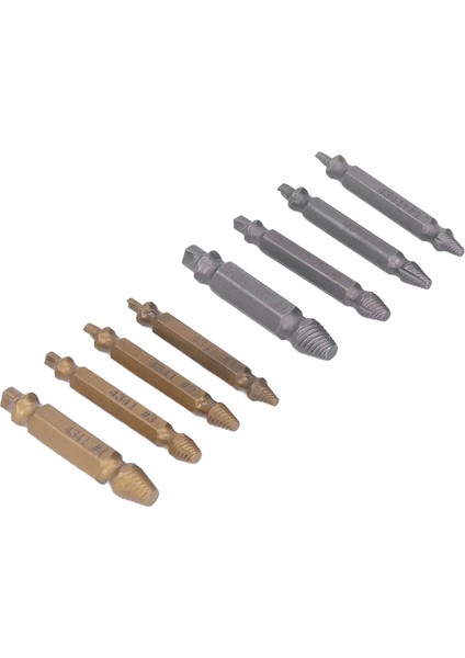 8 Adet Vida Çıkarıcı Kırık Hasarlı Cıvata Çıkarıcı Soyulmuş Vida Çıkarma Aracı Gümüş ve Altın (Yurt Dışından) modelleri