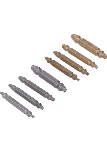 8 Adet Vida Çıkarıcı Kırık Hasarlı Cıvata Çıkarıcı Soyulmuş Vida Çıkarma Aracı Gümüş ve Altın (Yurt Dışından) indirimleri