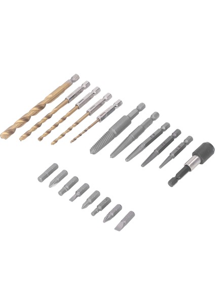 Vida Çıkarma Seti Hasarlı Kırık Cıvata Çıkarma Altıgen Şaftlı Büküm Matkapları Tornavida Ucu Takımıyla (Yurt Dışından) fiyatları