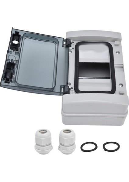 IP65 Su Geçirmez Dağıtım Kutusu 4 Yollu Dın Ray Şeffaf Kapak Kavşak Koruma Kutusu (Yurt Dışından)