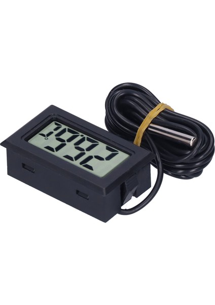 Dijital Termometre Mini LCD Kablolu Sıcaklık Ölçüm Cihazı FY13001SIYAH (Yurt Dışından) fırsatları