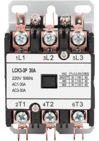 Lck3 3p 30A Ac Kontaktör Isıya Dayanıklı Pp Kabuk Gümüş Alaşımlı Kontak Klima Kontaktörü 220V (Yurt Dışından)