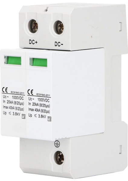 Dc 1000V 40KA Aşırı Gerilim Korumalı Parafudr Koruyucu Cihaz Fotovoltaik Güç Sistemi Için Beyaz 2p (Yurt Dışından) fiyatları
