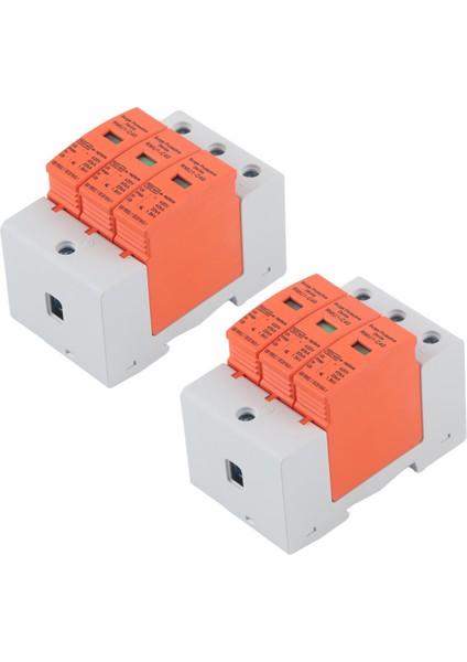 2 Adet Aşırı Gerilim Koruma Cihazı Din Ray Montajlı Ev 3p Parafudr Koruyucu Ac 420V RMU1‑C40 (Yurt Dışından) indirimleri