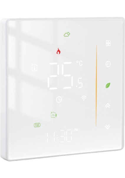 Akıllı Termostat Uygulaması Ses Kontrolü 5+1+1 Gün 6 Dönem Programlanabilir Wifi Ev Termostatı Su Isıtma Sistemi Için AC95‑240V (Yurt Dışından) fırsatları