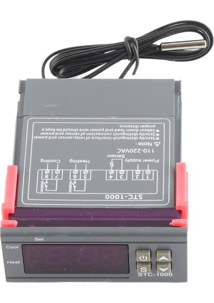 Dijital Sıcaklık Kontrol Cihazı Soğutma ve Isıtma Termostatı Ntc Sensörlü STC-1000AC110~220V (Yurt Dışından)
