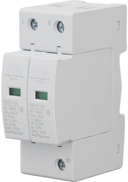 Beyaz Dağıtım Kutusu Aşırı Gerilim Koruma Cihazı IP20 Güvenli Basit Kombinasyon Kutusu Gerilim Aşırı Gerilim Koruması 60KA 2p 275V (Yurt Dışından) fiyatları
