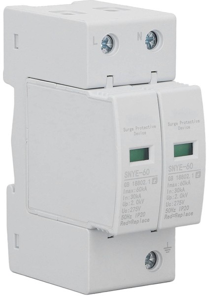 Beyaz Dağıtım Kutusu Aşırı Gerilim Koruma Cihazı IP20 Güvenli Basit Kombinasyon Kutusu Gerilim Aşırı Gerilim Koruması 60KA 2p 275V (Yurt Dışından) modelleri