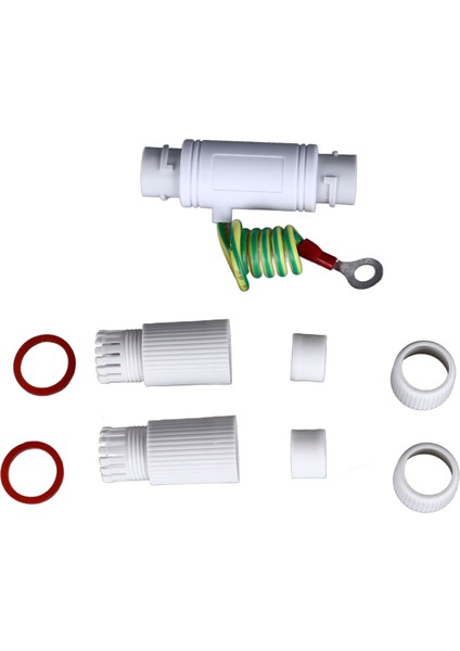 Poe Gigabit RJ45 Aşırı Gerilim Koruyucu Su Geçirmez Ağ Tutucu Aşırı Gerilim Koruyucu Cihaz 12‑57V (Yurt Dışından)