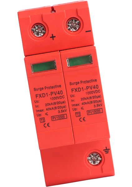 Gerilim Aşırı Gerilim Koruma Cihazı 2p Fotovoltaik Dc Aşırı Gerilim Koruyucu DC1000V 40KA Ekipmanlar Için (Yurt Dışından) fiyatları
