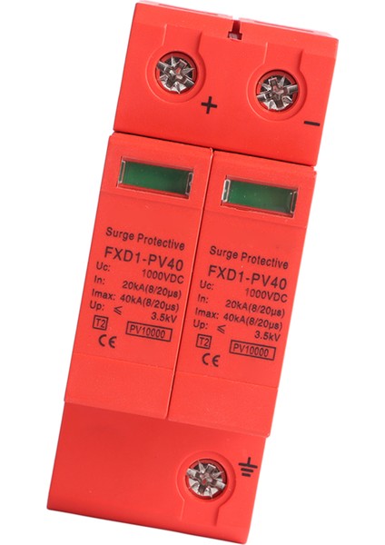 Gerilim Aşırı Gerilim Koruma Cihazı 2p Fotovoltaik Dc Aşırı Gerilim Koruyucu DC1000V 40KA Ekipmanlar Için (Yurt Dışından) modelleri