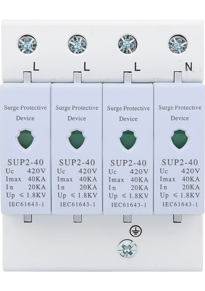 Aşırı Gerilim Koruma Cihazı Anti-Gök Gürültüsü Bileşen Modülü Sup2‑40 4p 40KA 420V (Yurt Dışından)