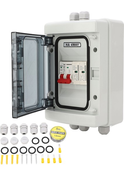 Devre Kesici Mcb Izolasyon Anahtarı Koruma Su Geçirmez Dağıtım Kutusu Dc 500V Dış Mekan Için 40A (Yurt Dışından)