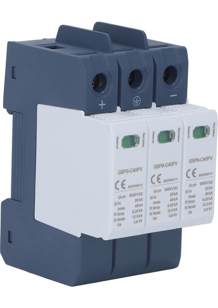 Aşırı Gerilim Koruma Cihazı 40KA 3p Spd Fotovoltaik Koruyucu Dın Ray Montajı Dc 1000V (Yurt Dışından) modelleri