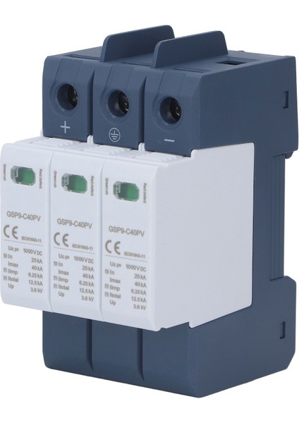 Aşırı Gerilim Koruma Cihazı 40KA 3p Spd Fotovoltaik Koruyucu Dın Ray Montajı Dc 1000V (Yurt Dışından) fırsatları
