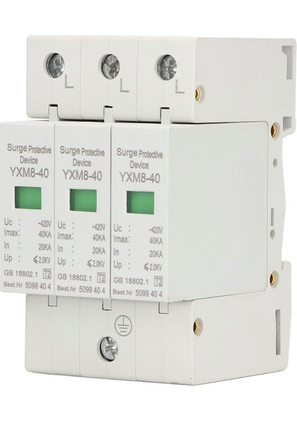 Aşırı Gerilim Koruma Cihazı 3p 40KA 420V Gerilim Koruması Parafudr Koruyucu Güvenlik Için (Yurt Dışından) fiyatları