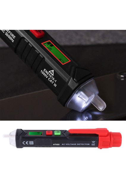 Dijital 12-1000V Ac Voltaj Dedektörleri Temassız Test Kalemi Elektrikli Test Kalemi Ölçer (Yurt Dışından) indirimleri