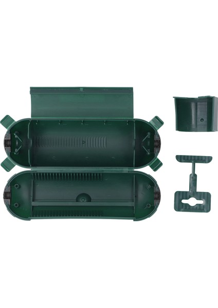 Açık Hava Uzatma Kablosu Güvenlik Kılıfı Abs Çok Işlevli Çift Kapatma Açık Hava Kablosu Bağlantı Koruyucu Yeşil (Yurt Dışından)