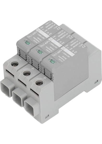 3p Fotovoltaik Aşırı Gerilim Koruma Cihazı Yüksek Doğruluklu Güvenli Aşırı Gerilim Koruma Cihazı DC1000V (Yurt Dışından)